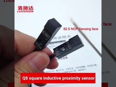 Mały prostokątny indukcyjny czujnik zbliżeniowy DC 3 drut 8x8 do wykrywacza metali