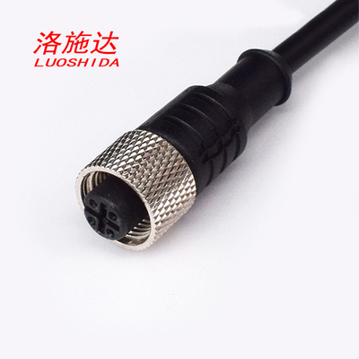 4-pinowe złącze kabla montażowego M12 żeński prosty kabel łączący do wszystkich indukcyjnych czujników zbliżeniowych M12