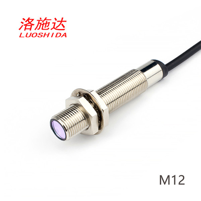 Przełącznik zbliżeniowy M12 Rozproszony laserowy czujnik zbliżeniowy Przełącznik 300mm z regulacją odległości Pomiar laserowy